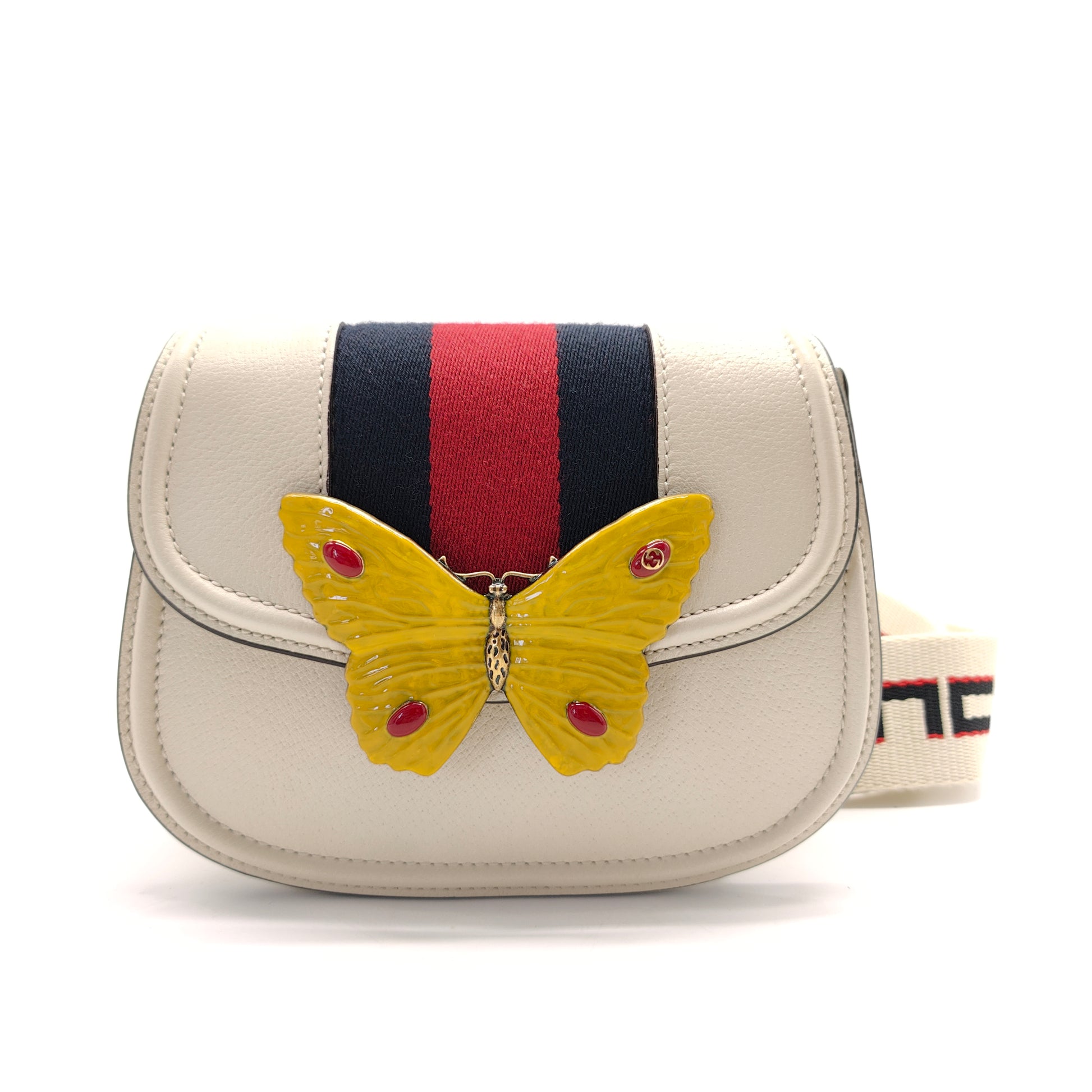 Linea Totem Web Shoulder Bag Leather Small