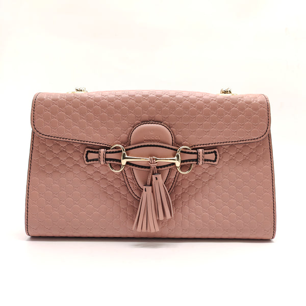 Emily Chain Flap Bag Microguccissima Leather Medium