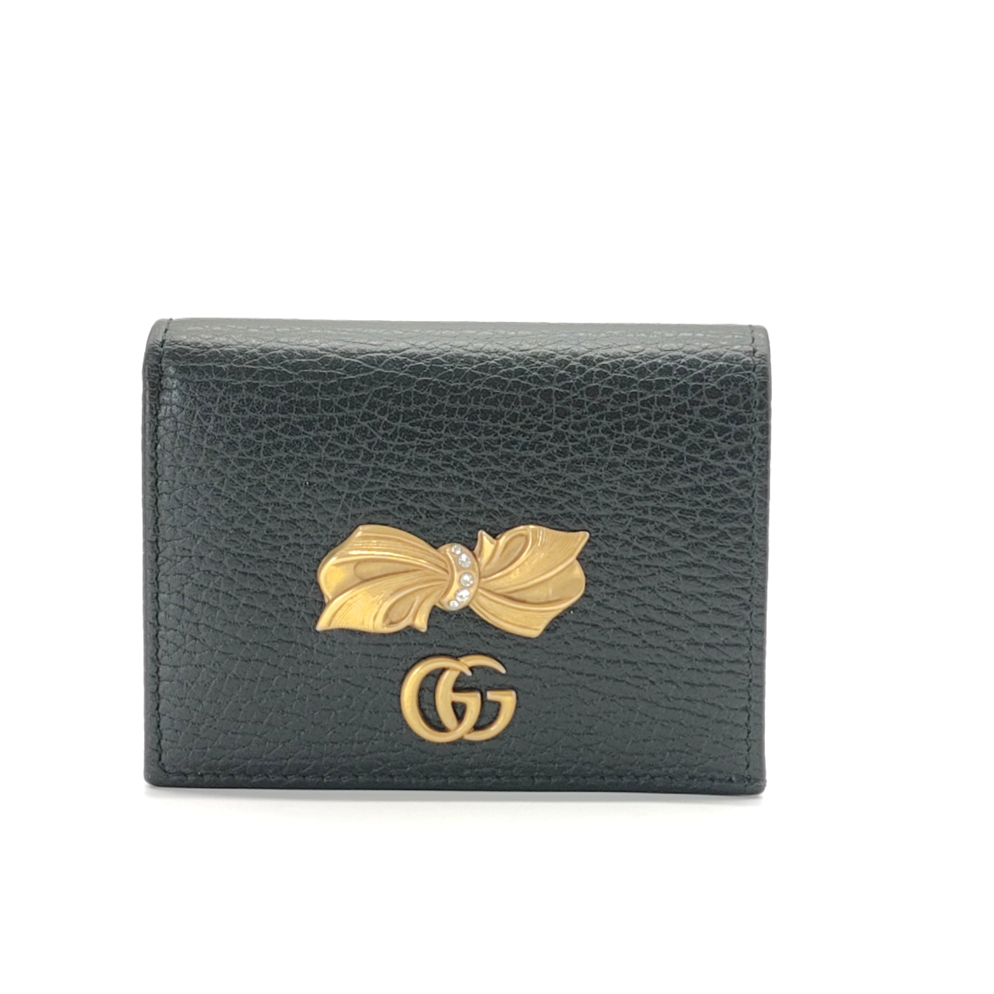 Double G Logo Leather Wallet