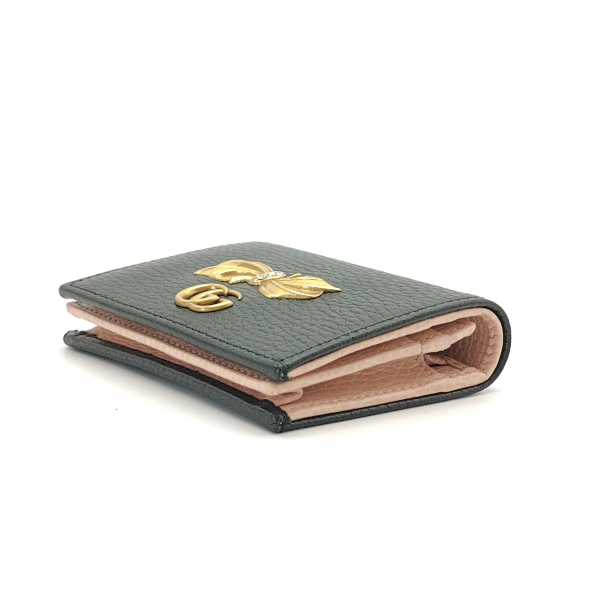 Double G Logo Leather Wallet