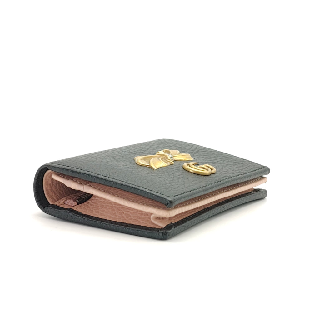 Double G Logo Leather Wallet