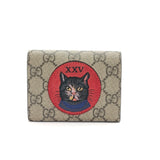 GG Supreme Monogram Bosco Patch Card Case Wallet