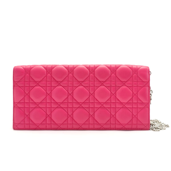 Lady Dior Rendez Vous Short Chain Wallet Cannage Lambskin