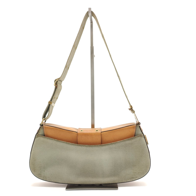 Vintage Multi-Pocket Street Chic Columbus Bag Canvas with Diorissimo Canvas and Leather Medium