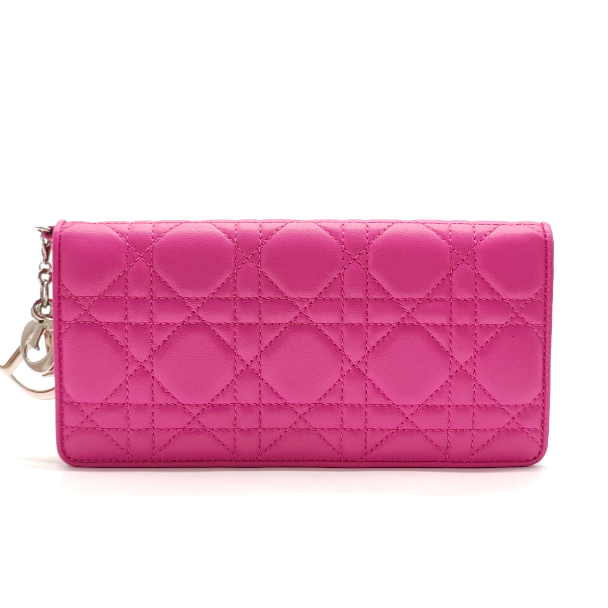 Lady Dior Cannage Cannage Pattern Continental Wallet