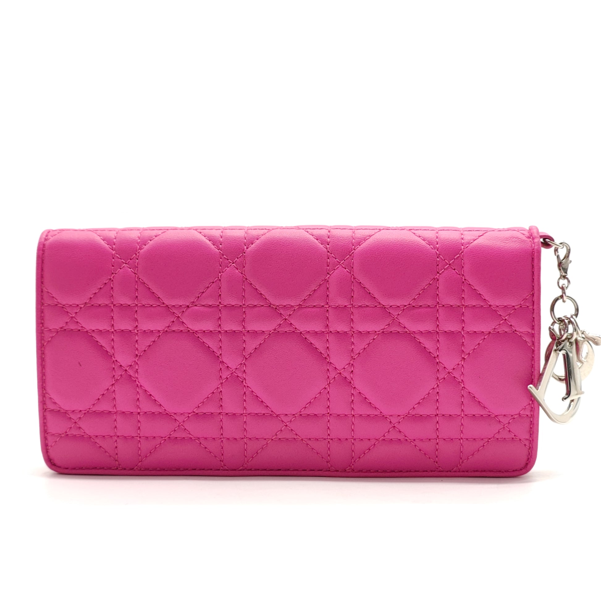 Lady Dior Cannage Cannage Pattern Continental Wallet