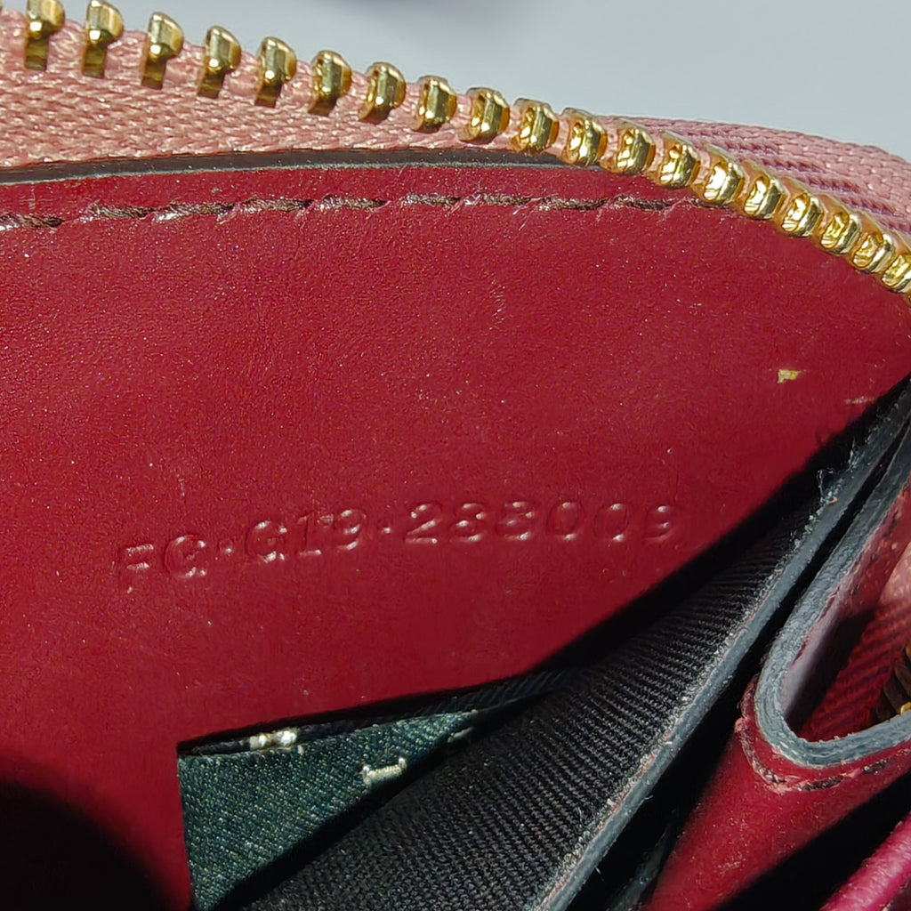 Serpenti Forever Zip Around Wallet Leather Compact