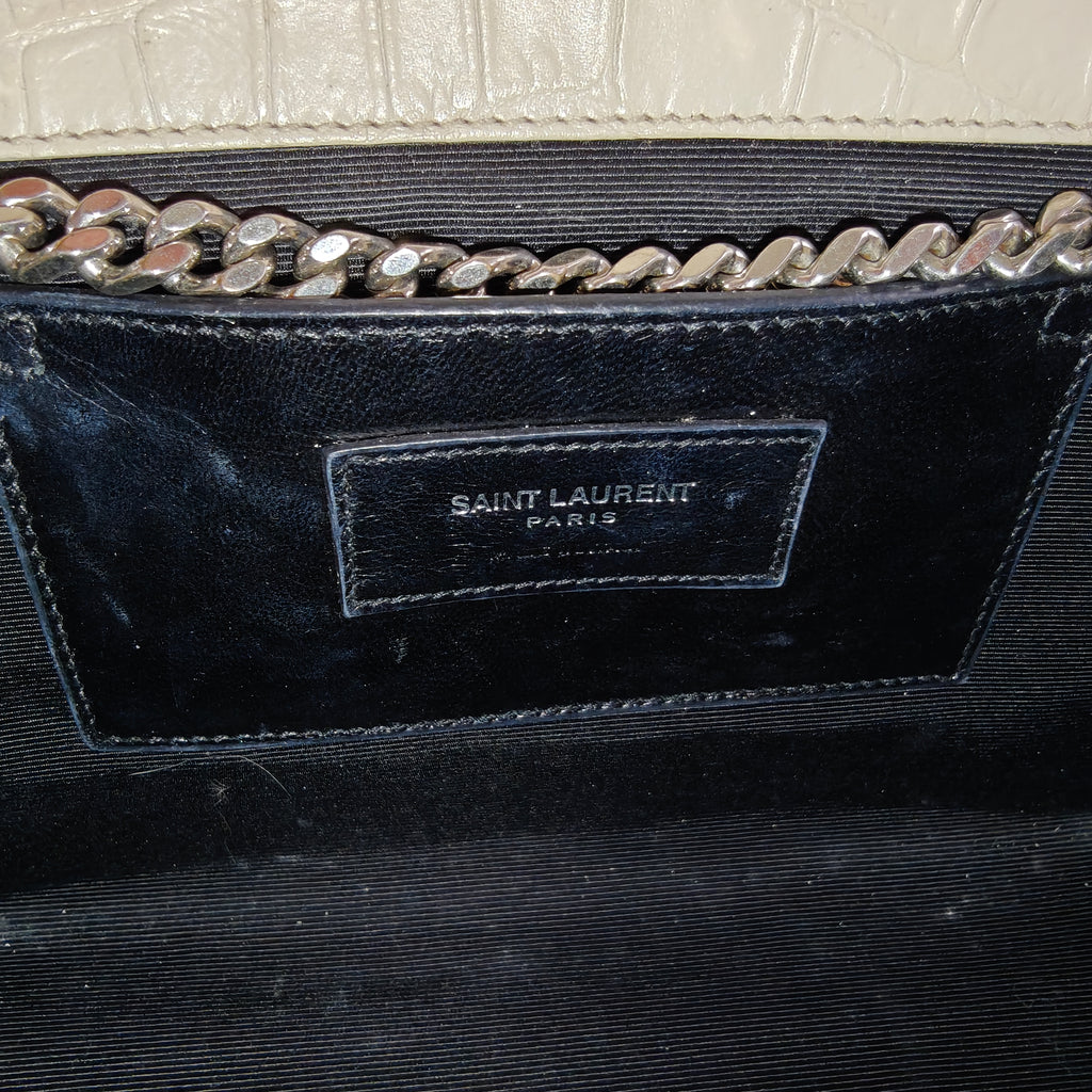 Small Embossed Monogram Kate Tassel Bag