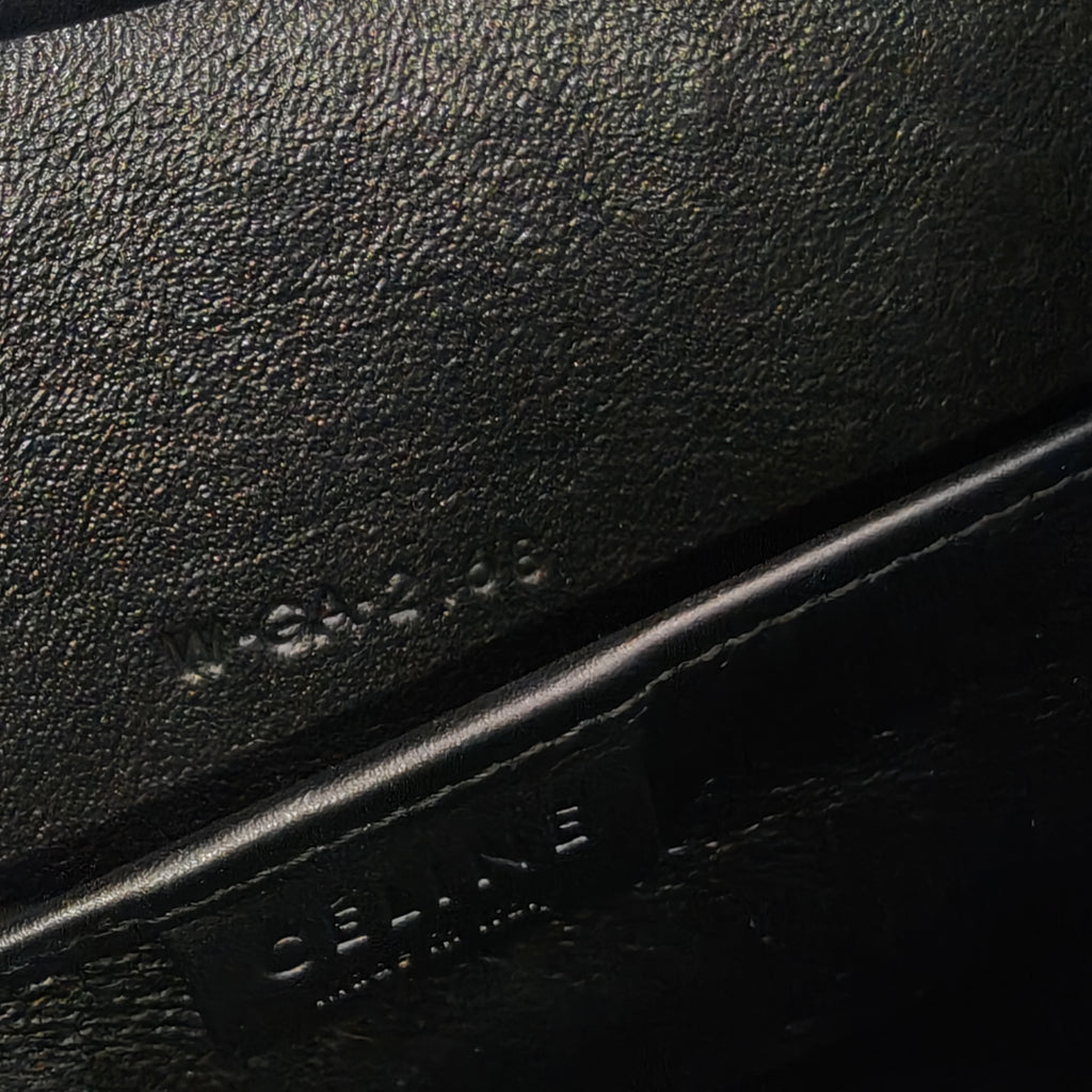 Tricolor Luggage Bag Leather Nano