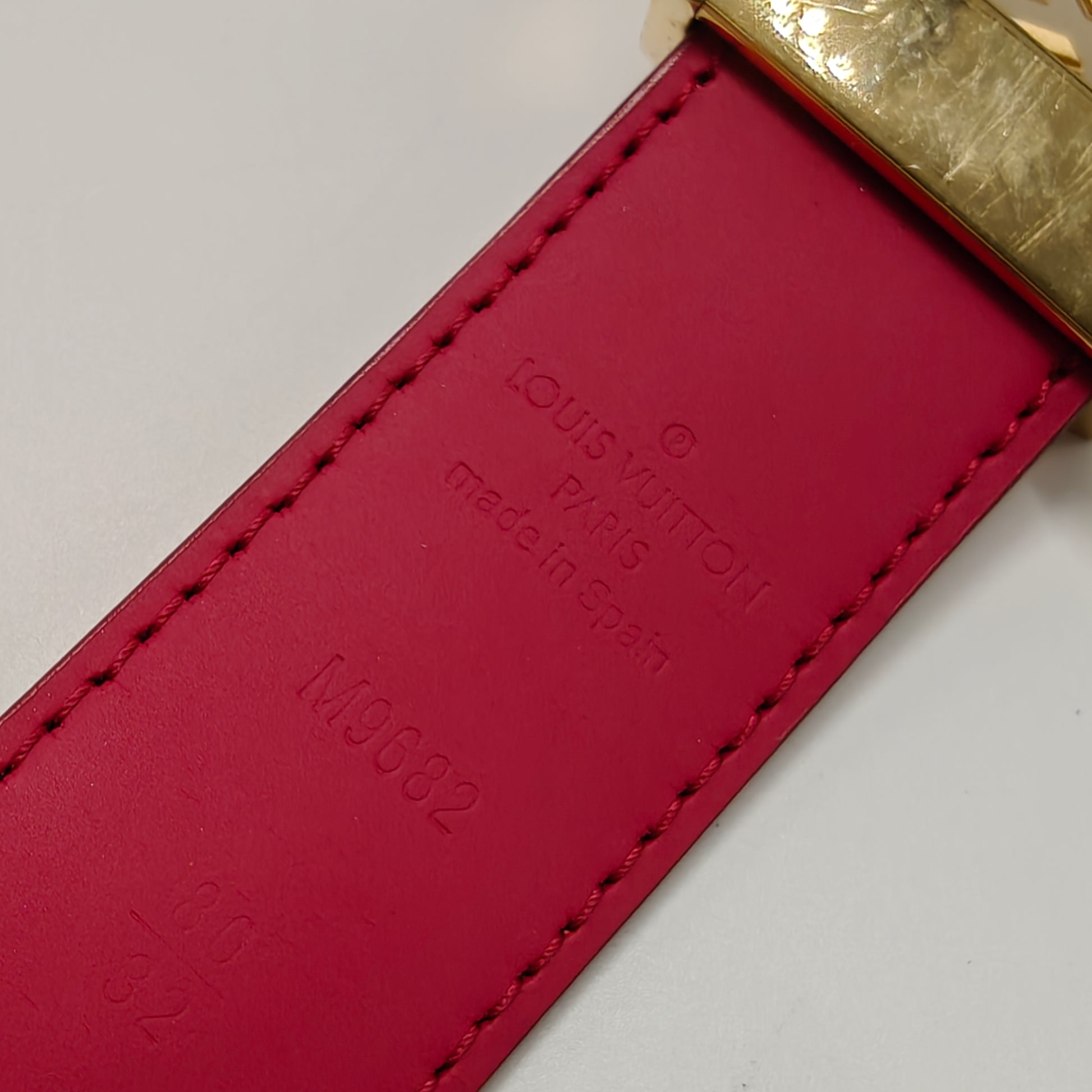 Ceinture Carre Belt Monogram Multicolor Thin 75