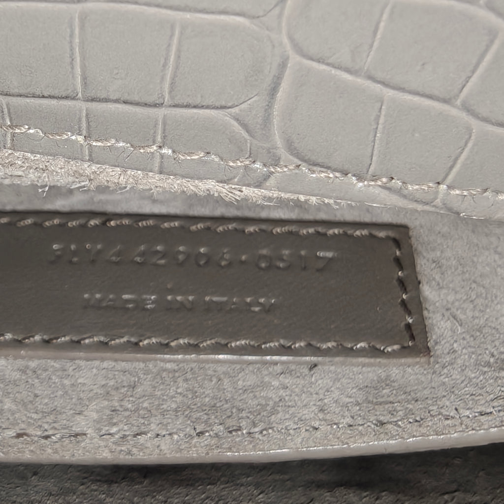 Crocodile Embossed Medium Monogram Sunset Bag