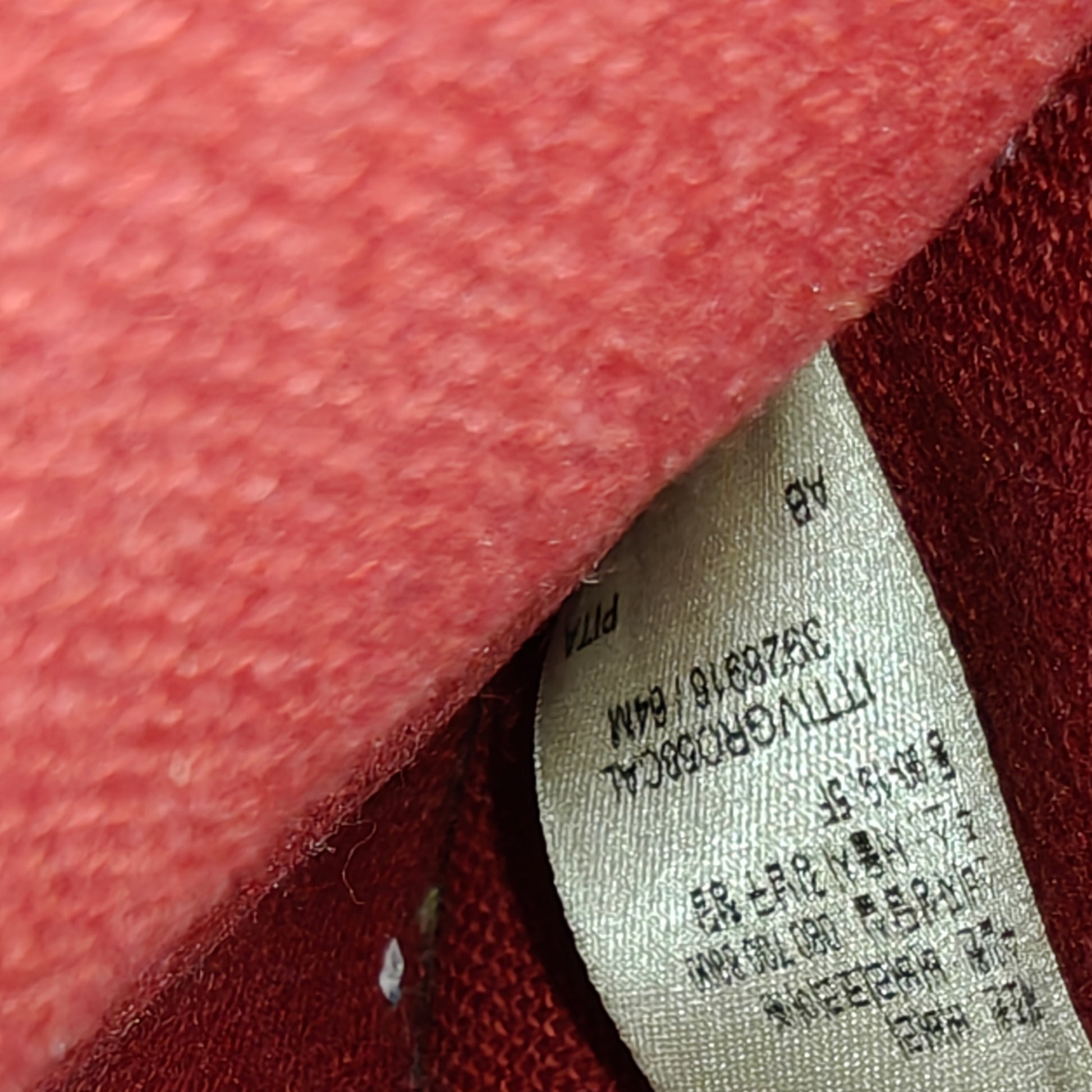 Red/Beige Haymarket Coated Canvas and Leather Canterbury Tote