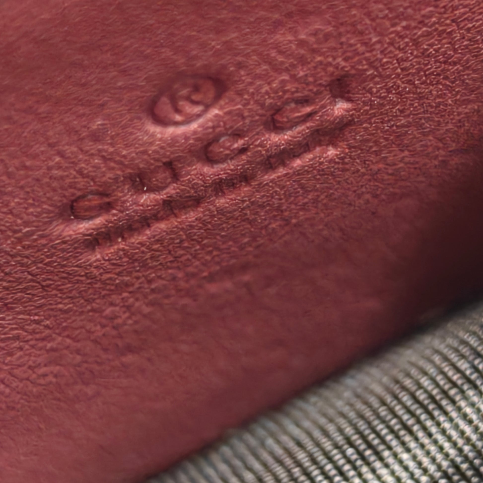 Chain Wallet Blooms Print GG Coated Canvas