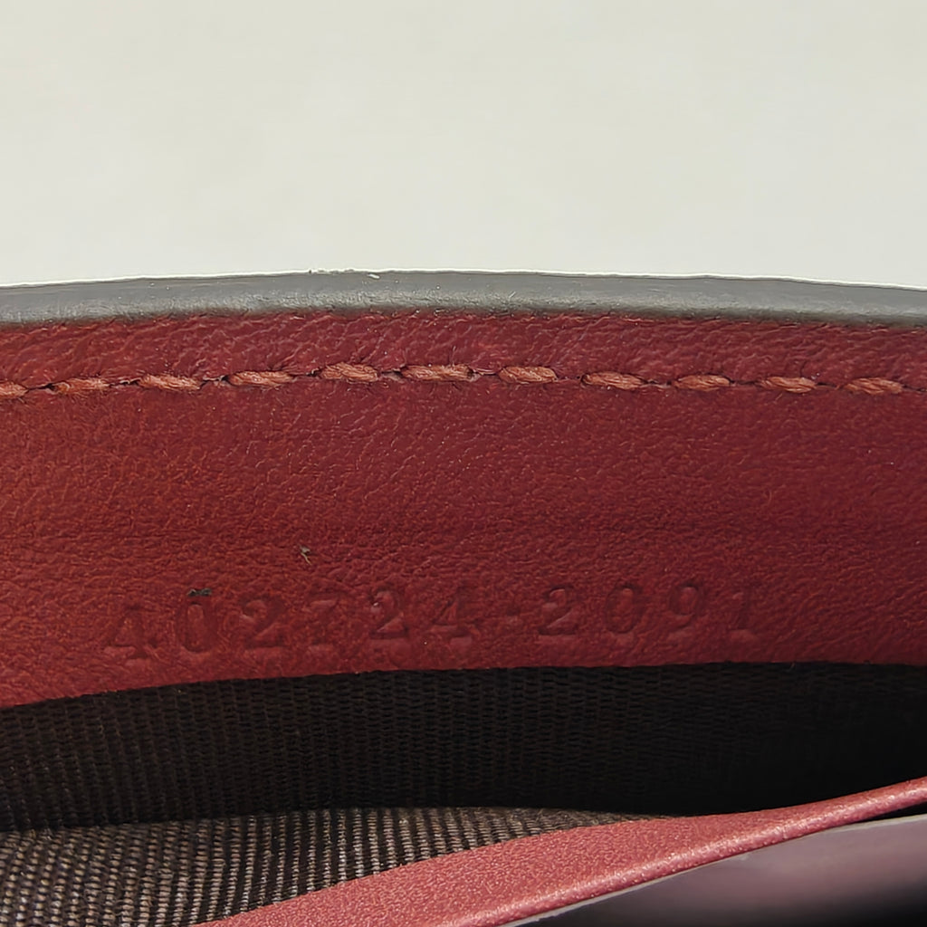 Chain Wallet Blooms Print GG Coated Canvas