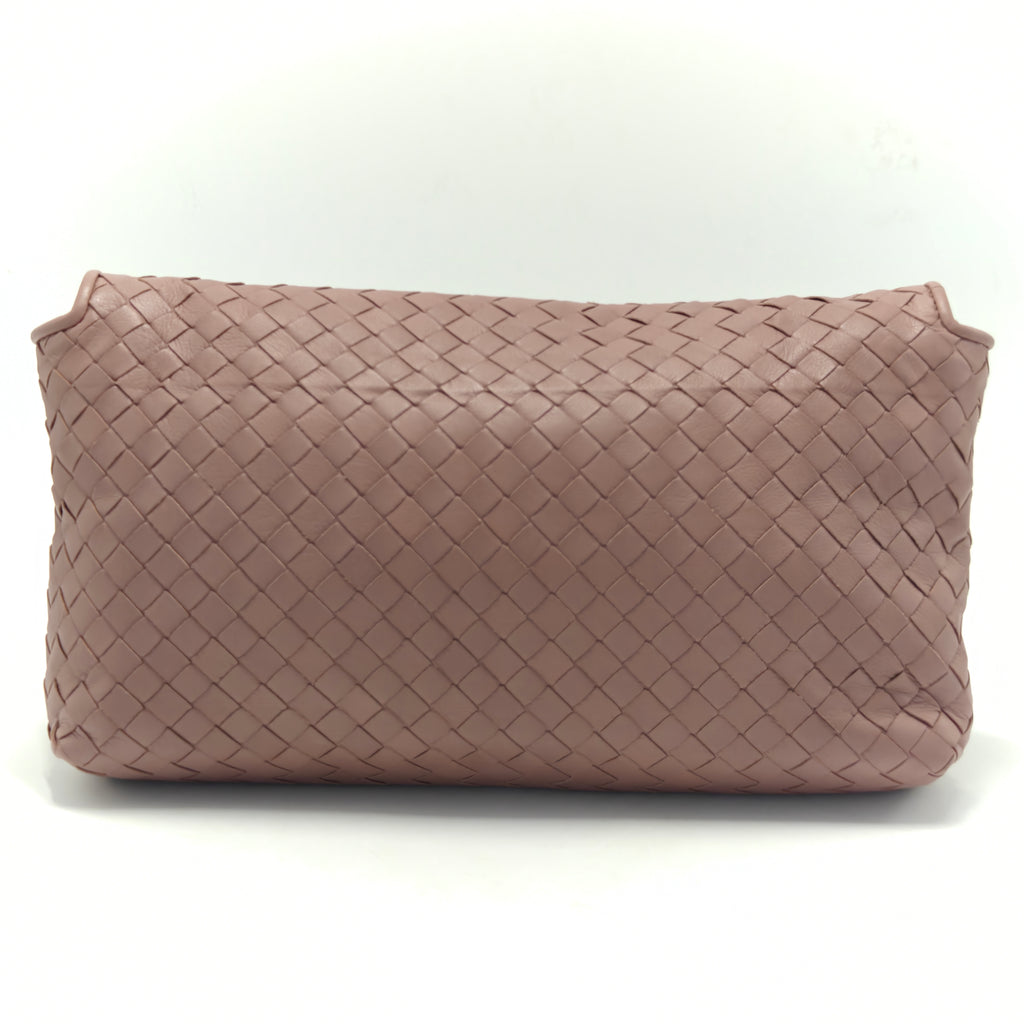 Intrecciato Shoulder Bag in Indie Pink