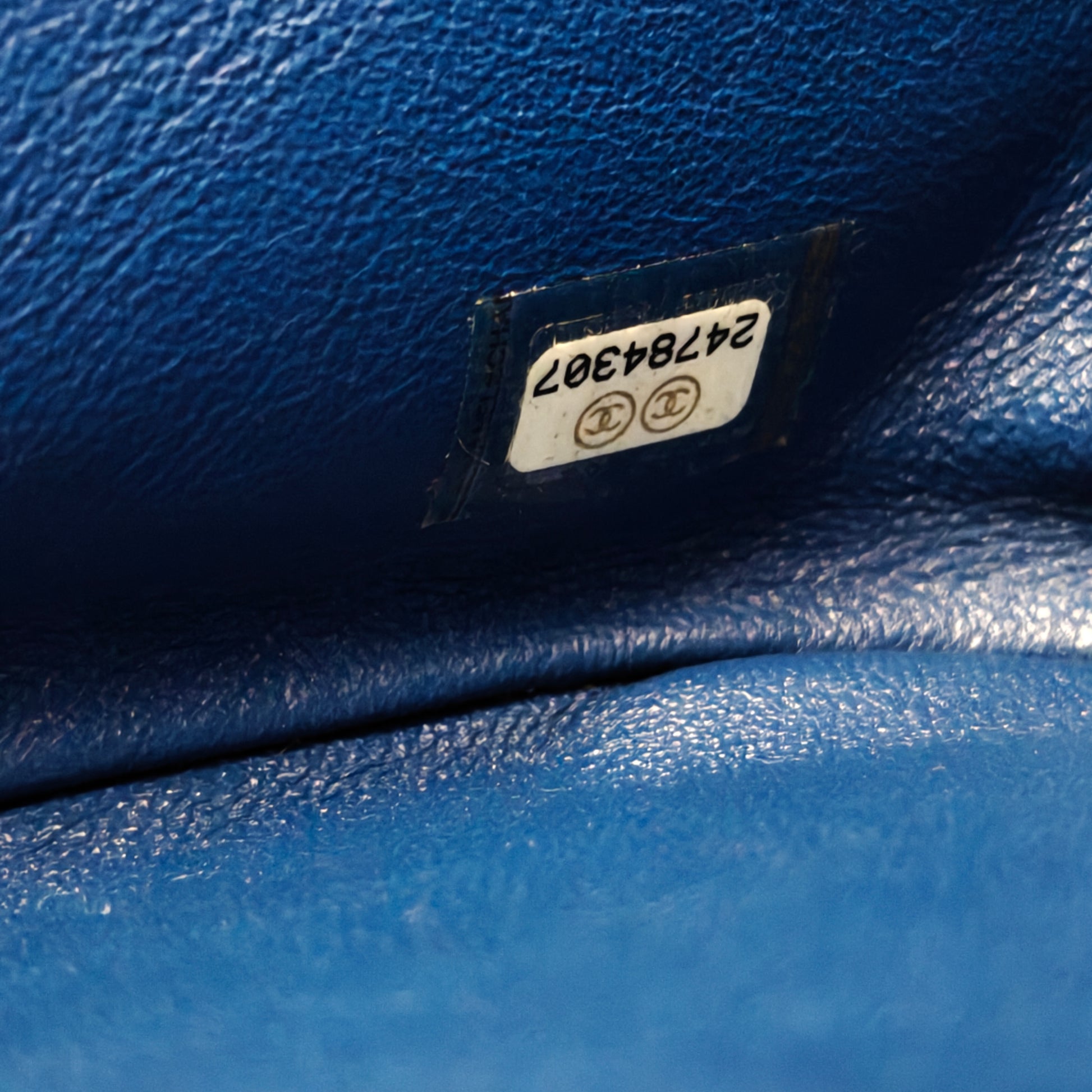 Caviar Quilted Business Affinity Backpack Blue TWINS