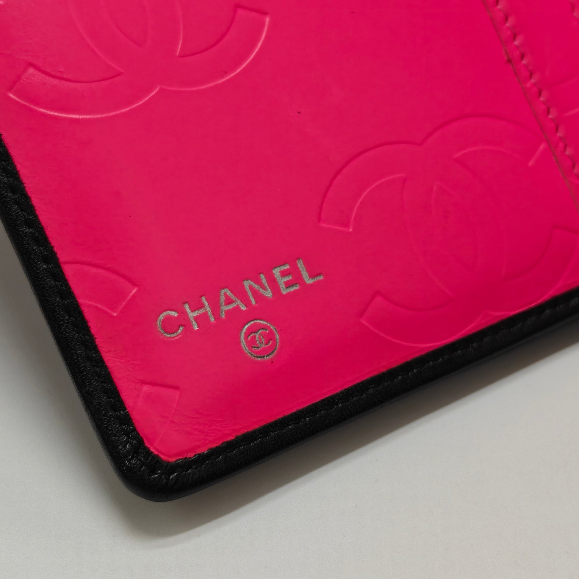 Cambon in Black Lambskin Patent  Wallet