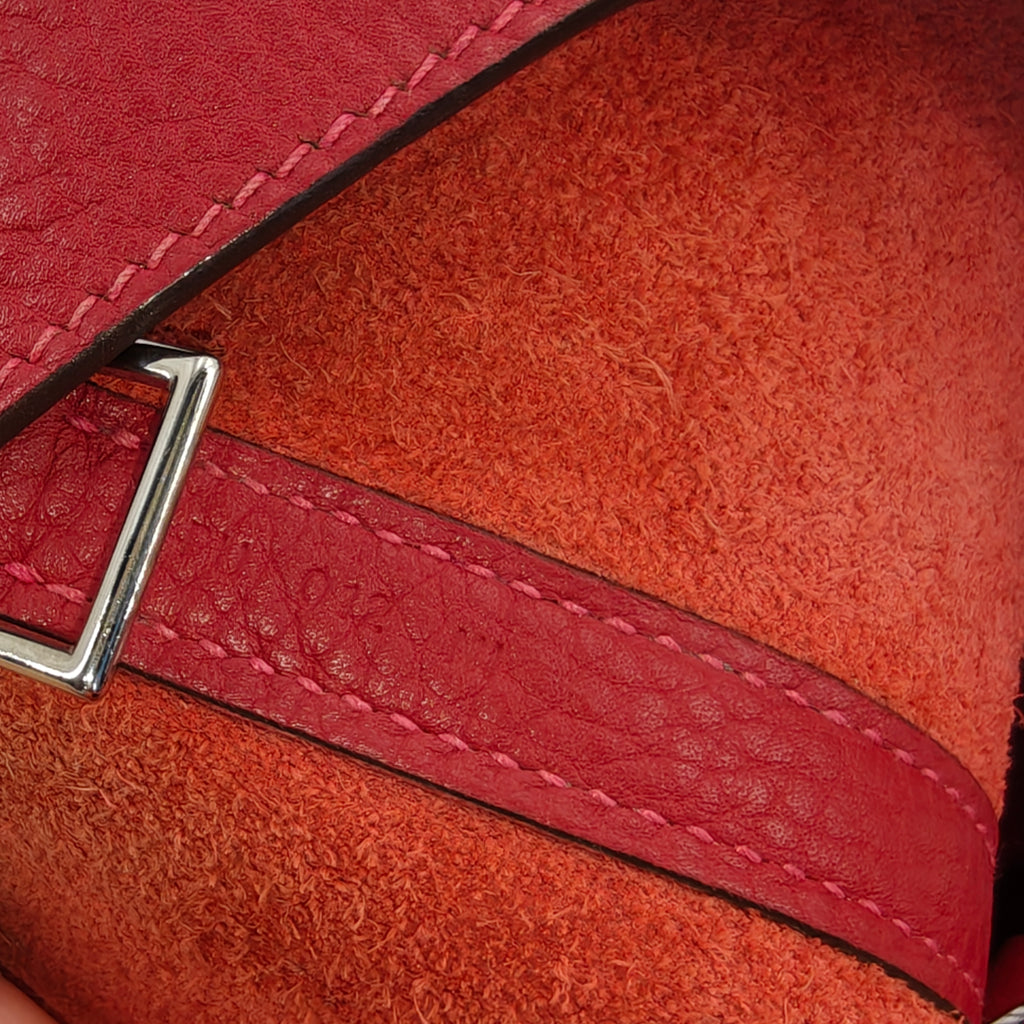 Picotin Lock 18 Clemence Leather Bucket Bag twins