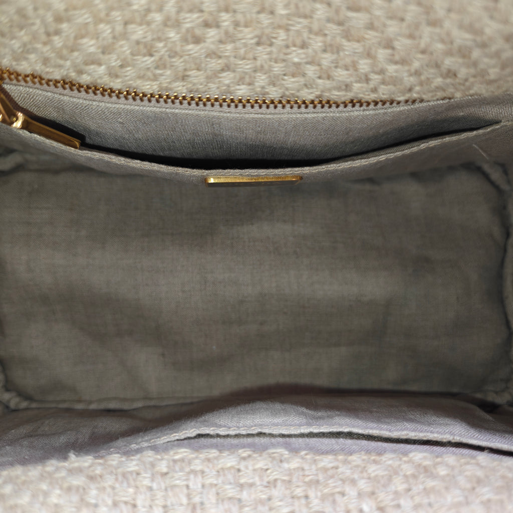 Canapa Hand Bag Canvas Beige