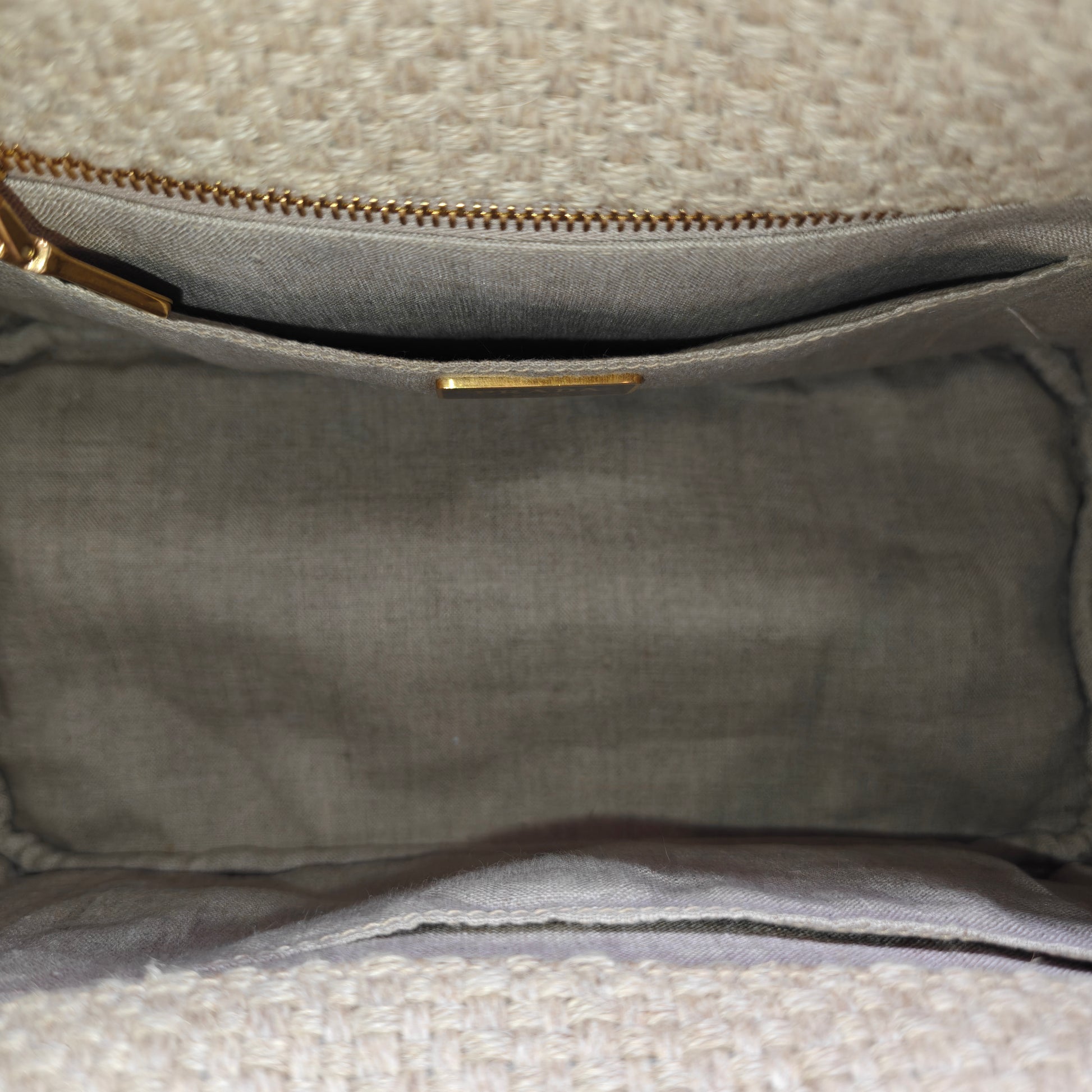 Canapa Hand Bag Canvas Beige