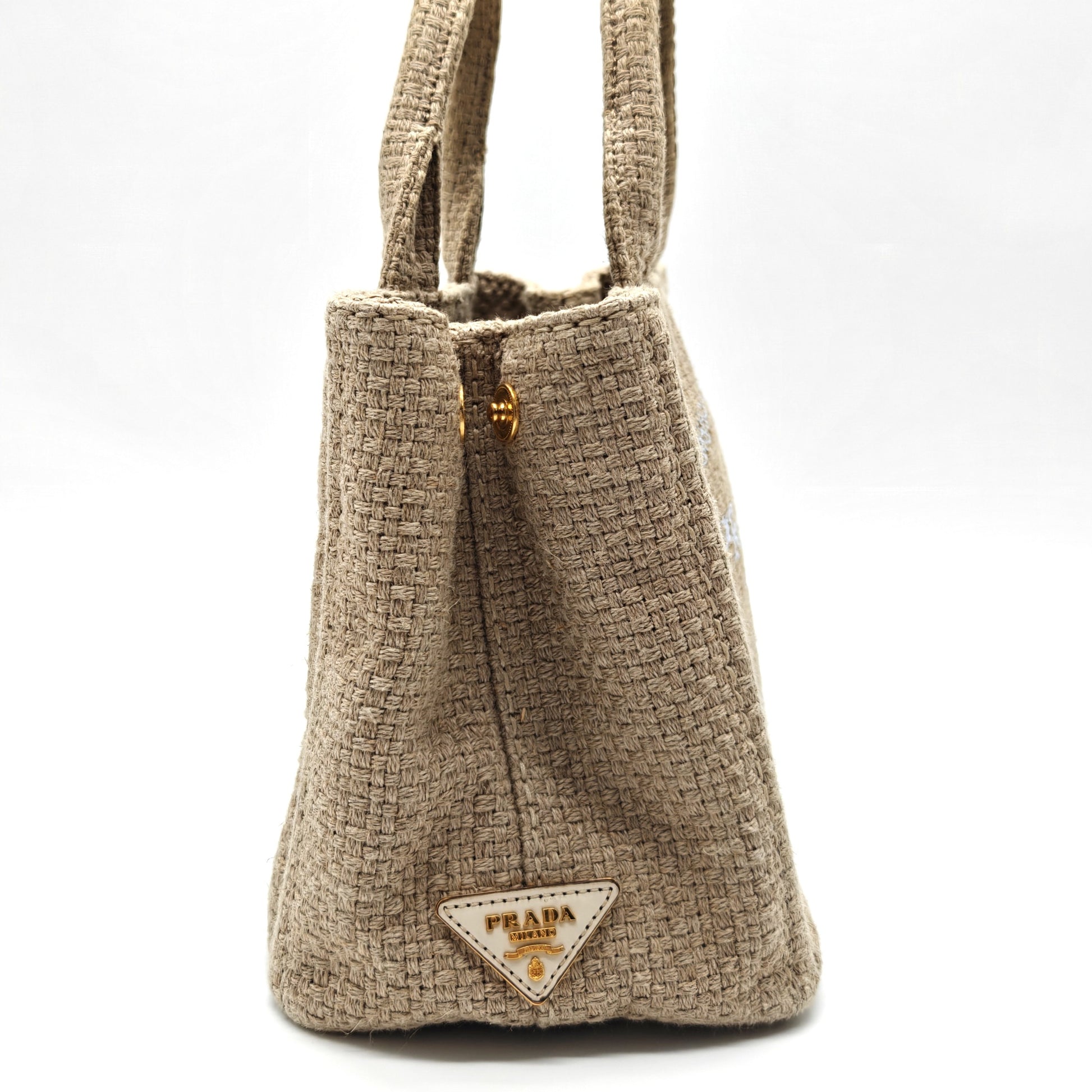 Canapa Hand Bag Canvas Beige