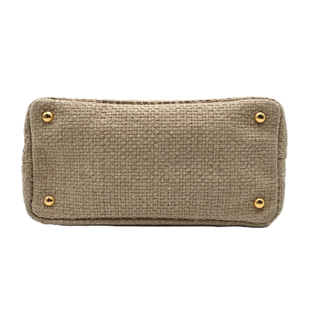 Canapa Hand Bag Canvas Beige