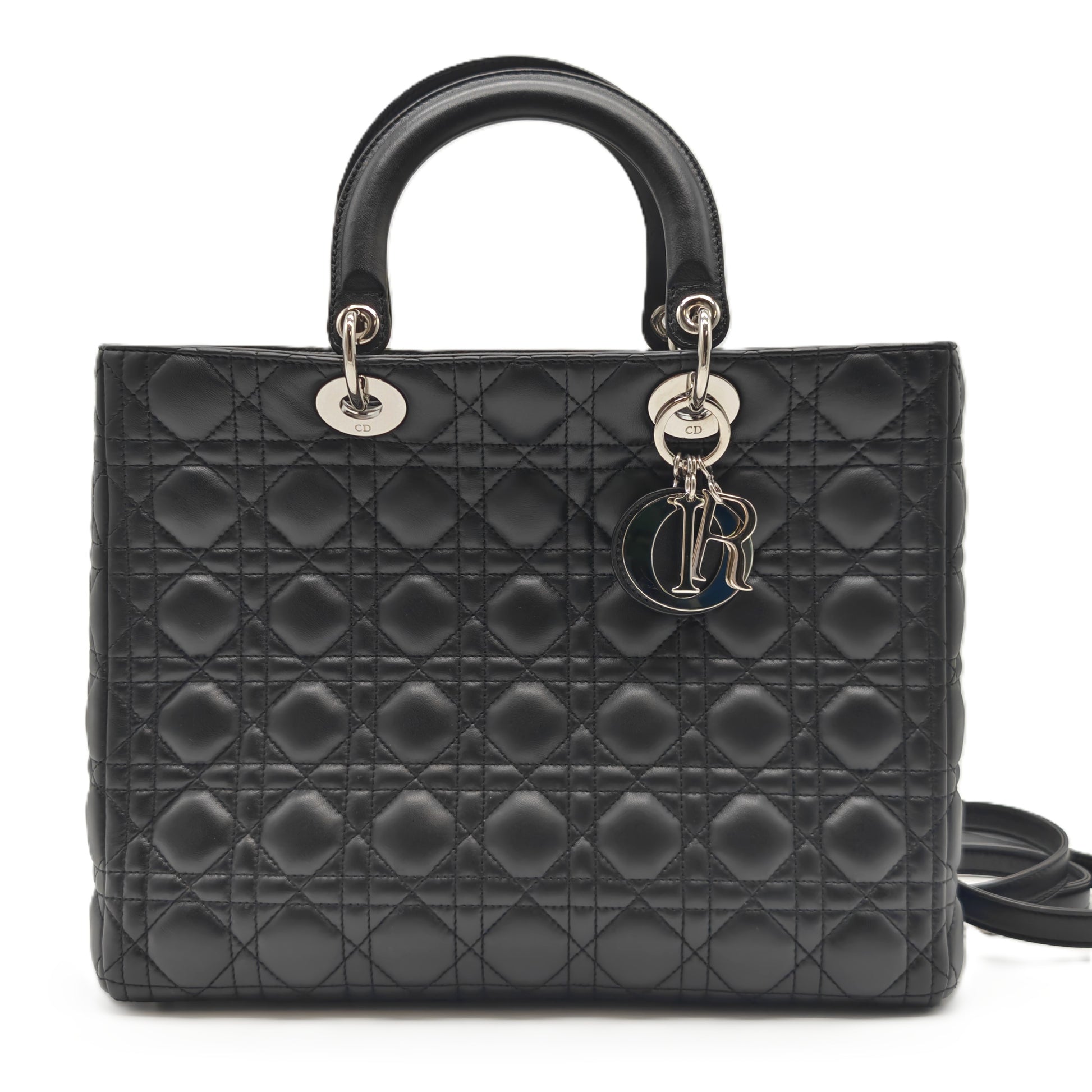 Lady Dior Bag Cannage Quilt Lambskin Large