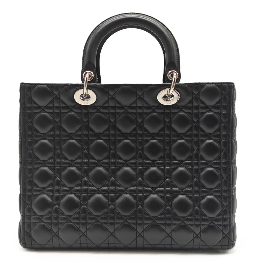Lady Dior Bag Cannage Quilt Lambskin Large