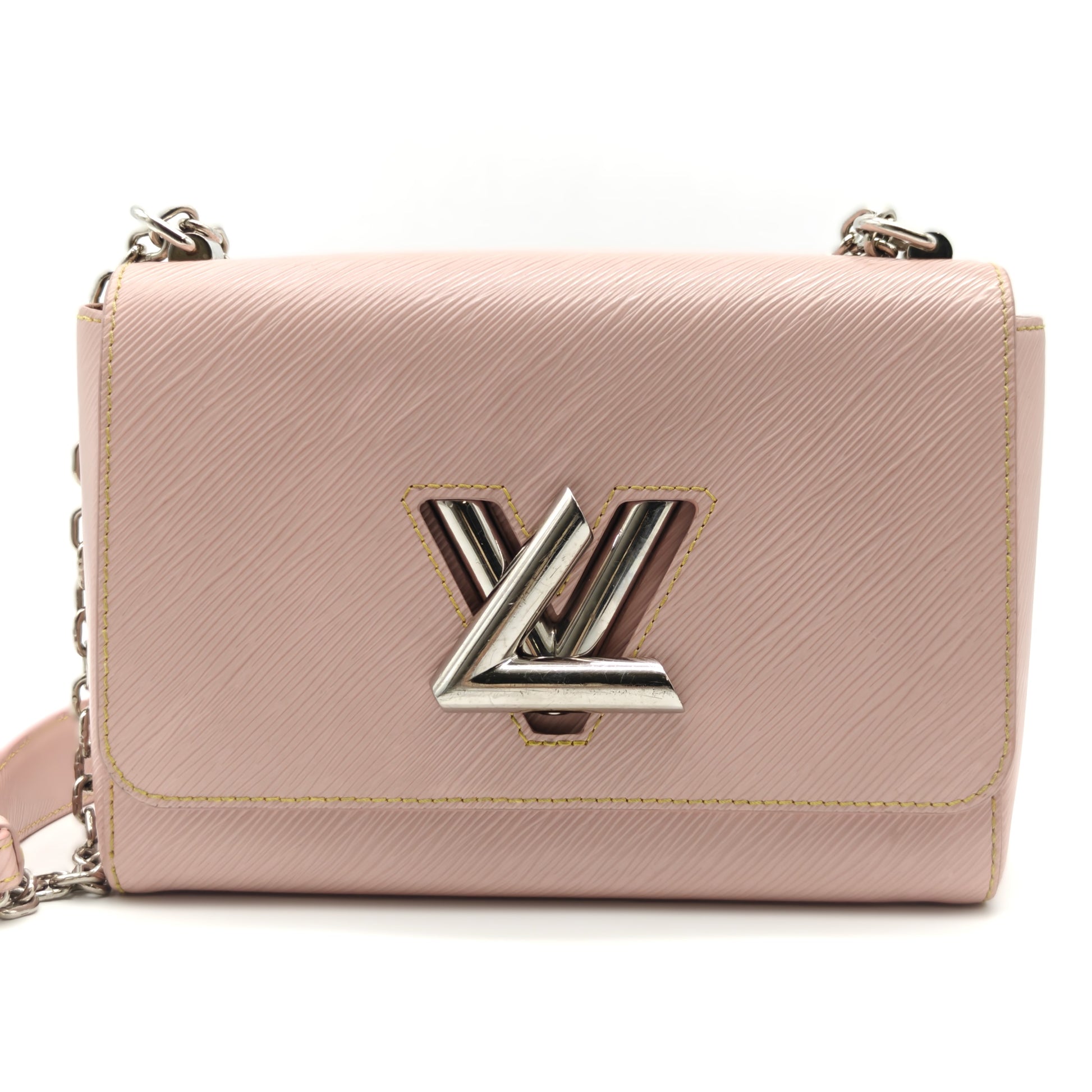 Epi Twist Shoulder Bag MM Rose Ballerine