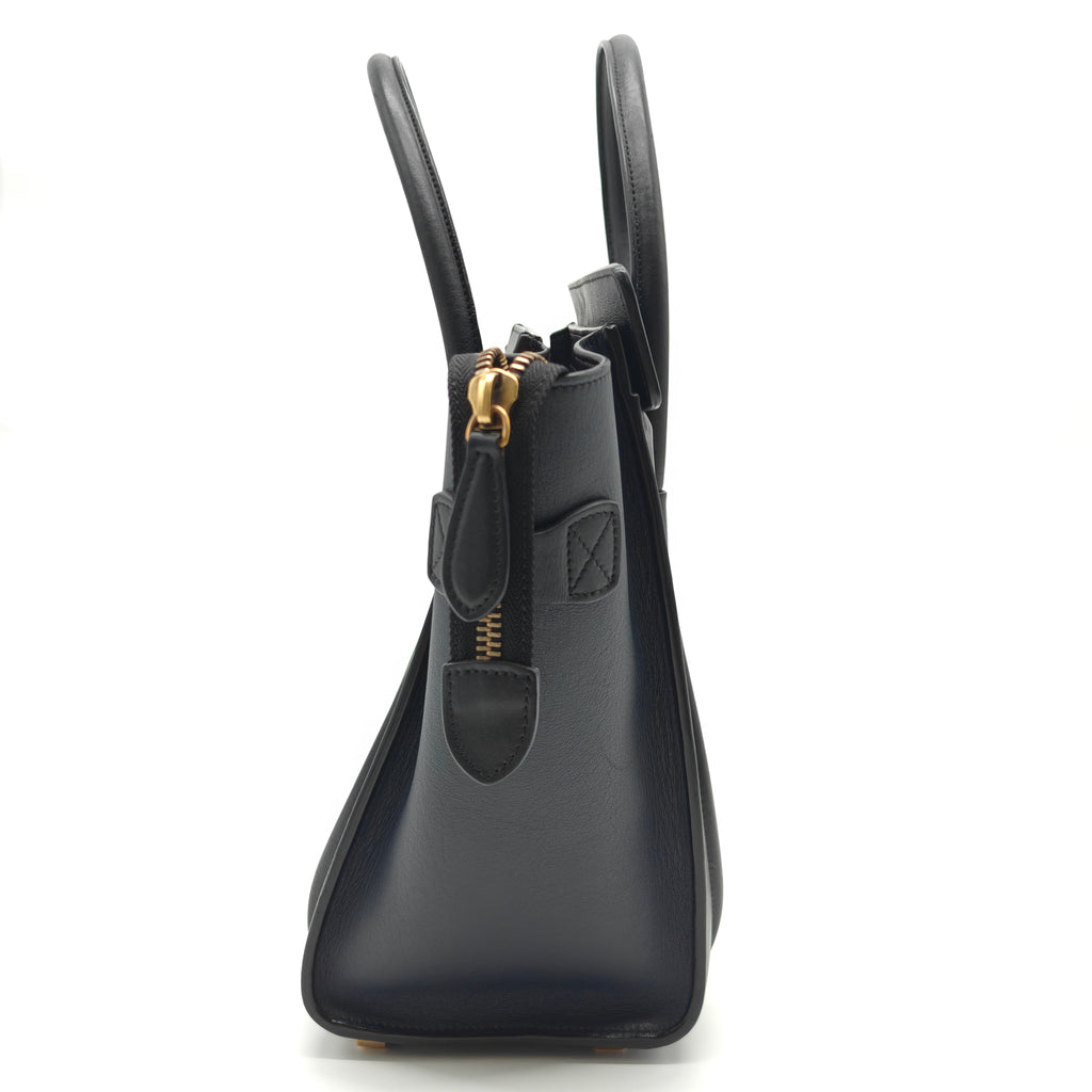 Luggage Bag Grainy Leather Micro