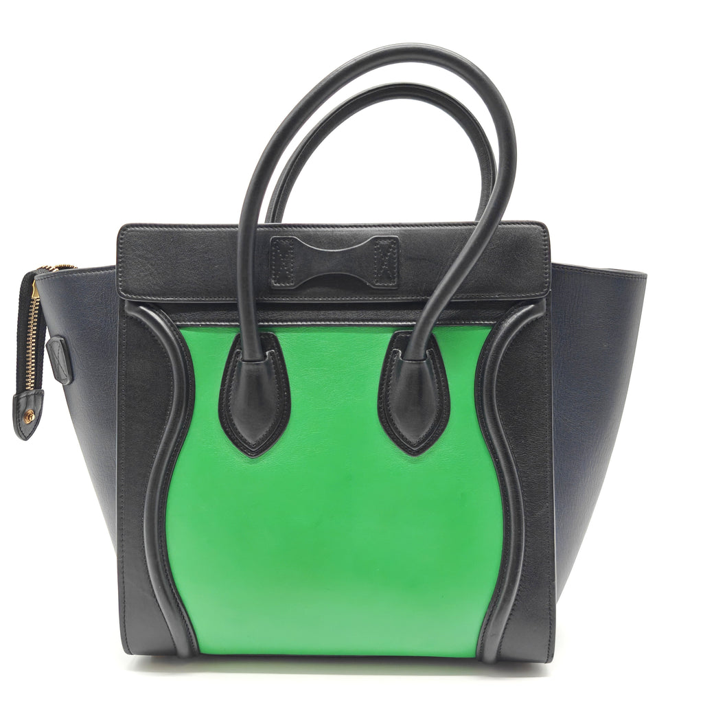 Luggage Bag Grainy Leather Micro