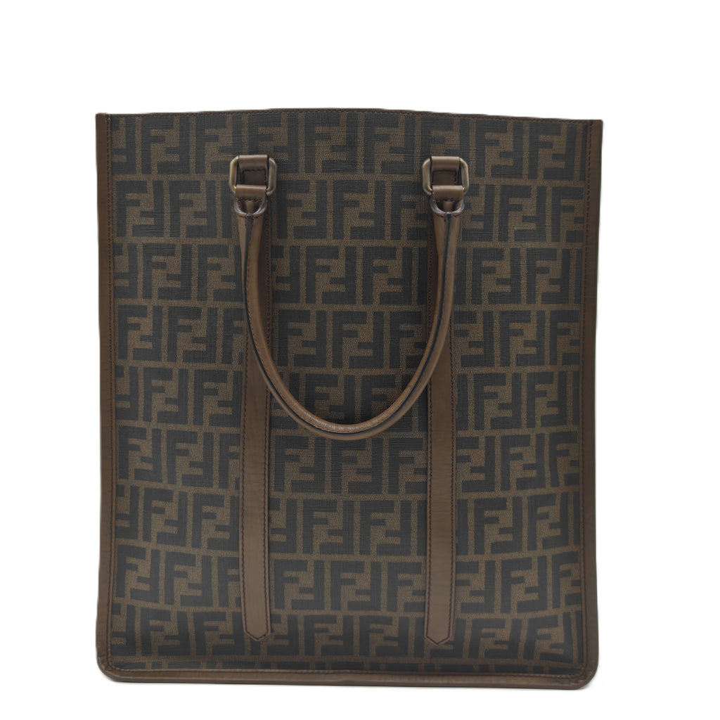 Tobacco Zucca Canvas Classico No. 5 Vertical Tote Bag