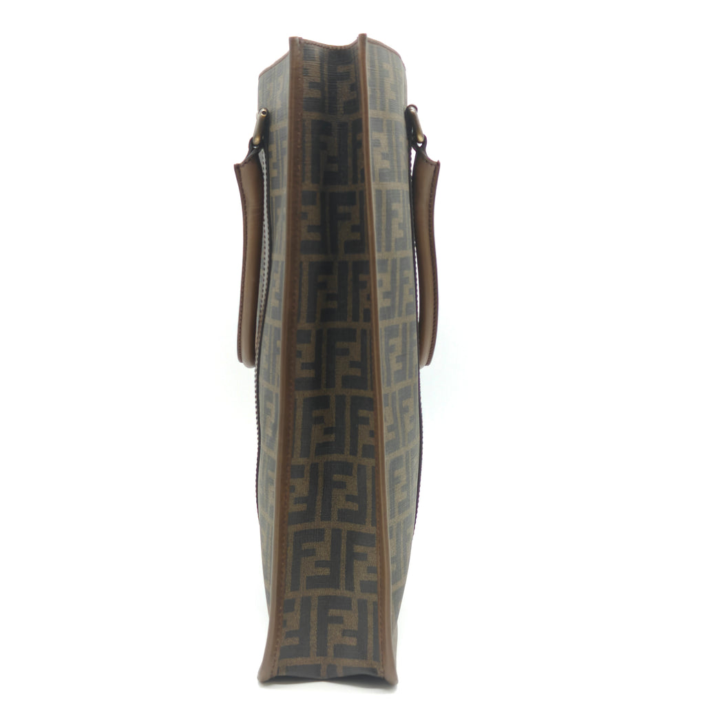 Tobacco Zucca Canvas Classico No. 5 Vertical Tote Bag