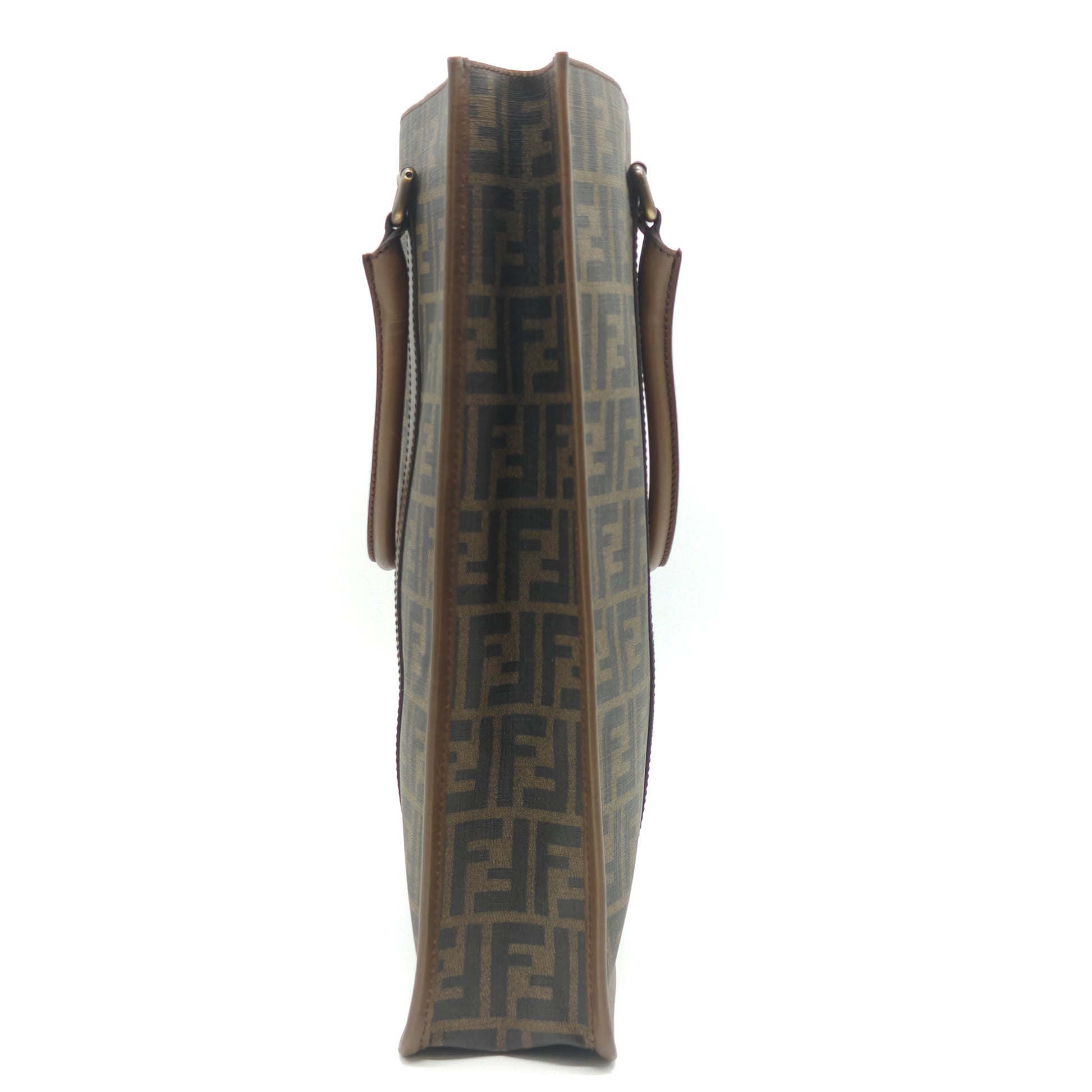 Tobacco Zucca Canvas Classico No. 5 Vertical Tote Bag