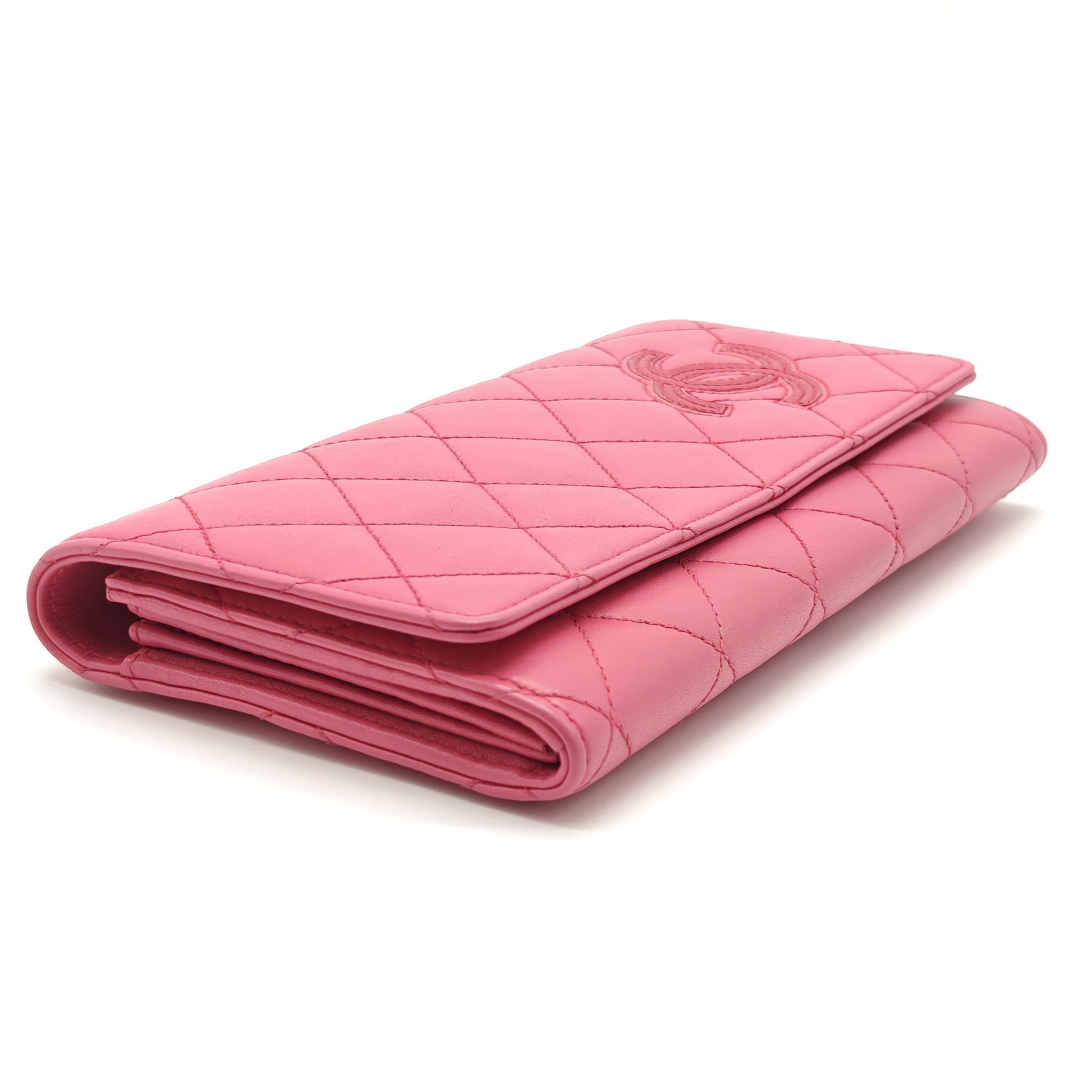 Portemonnaie Pink Leder Matelassé