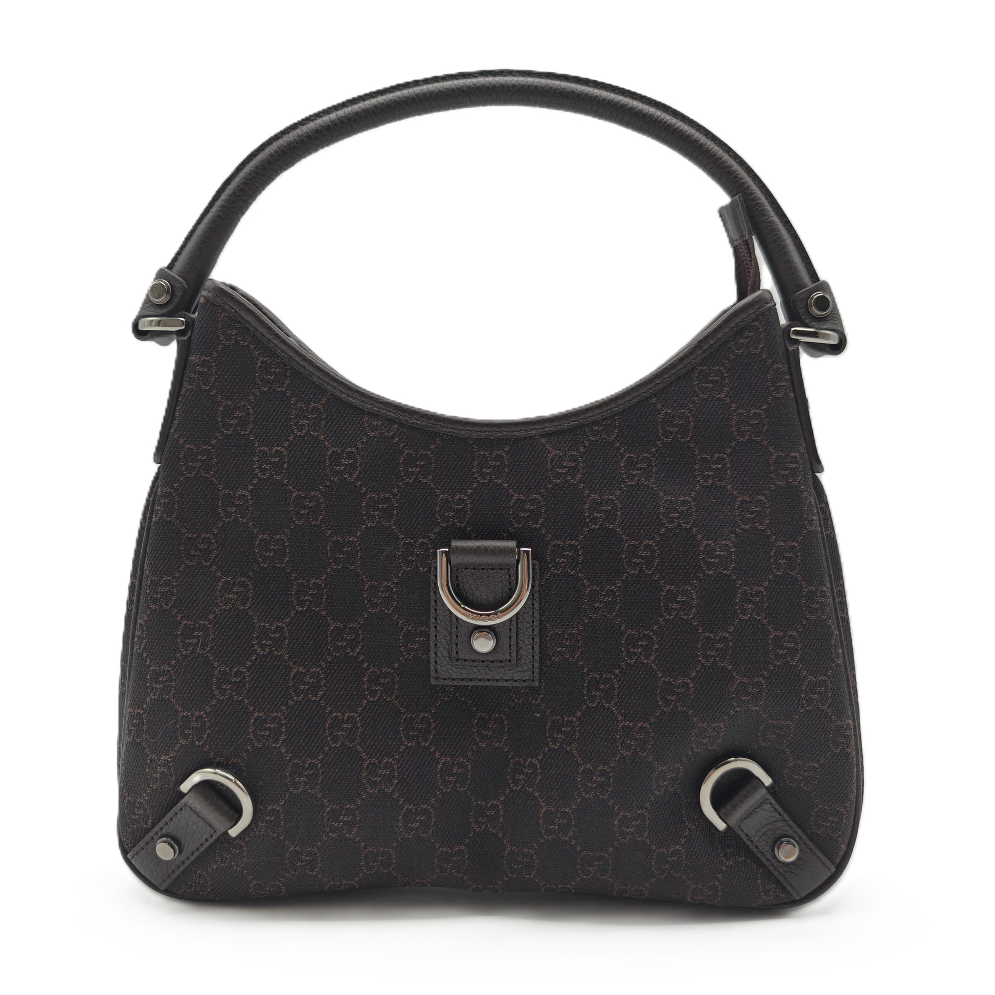 Abbey D-Ring Hobo GG Denim Medium