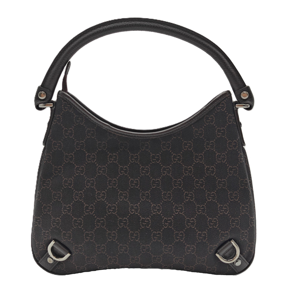 Abbey D-Ring Hobo GG Denim Medium