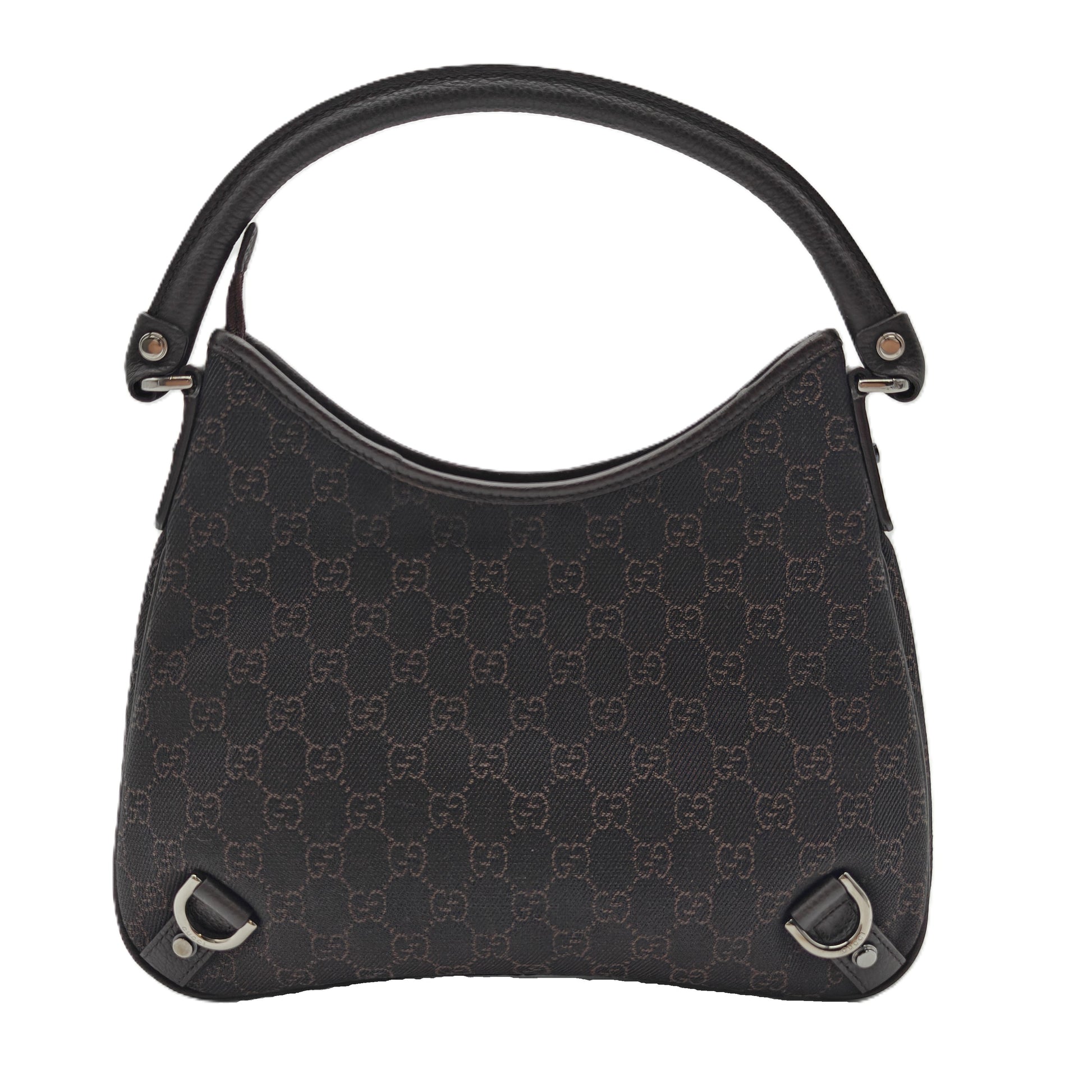 Abbey D-Ring Hobo GG Denim Medium