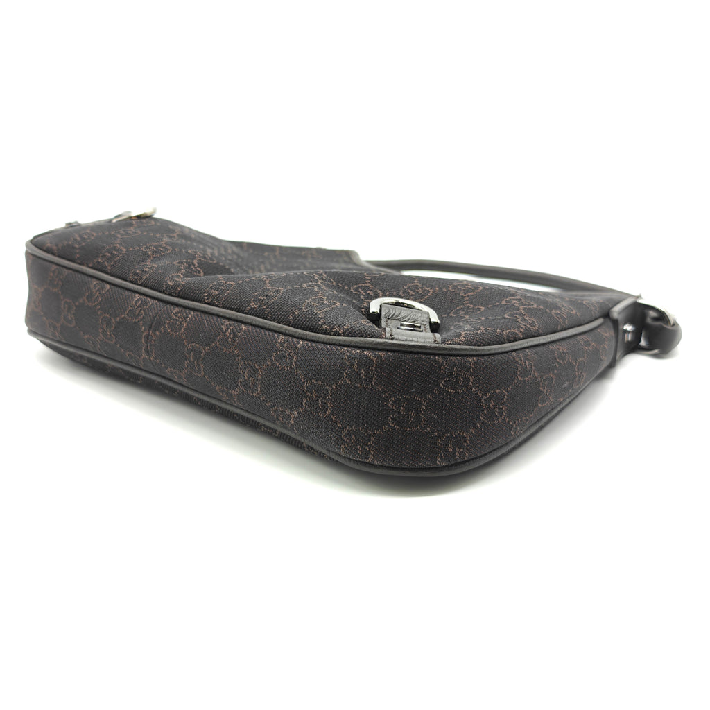 Abbey D-Ring Hobo GG Denim Medium