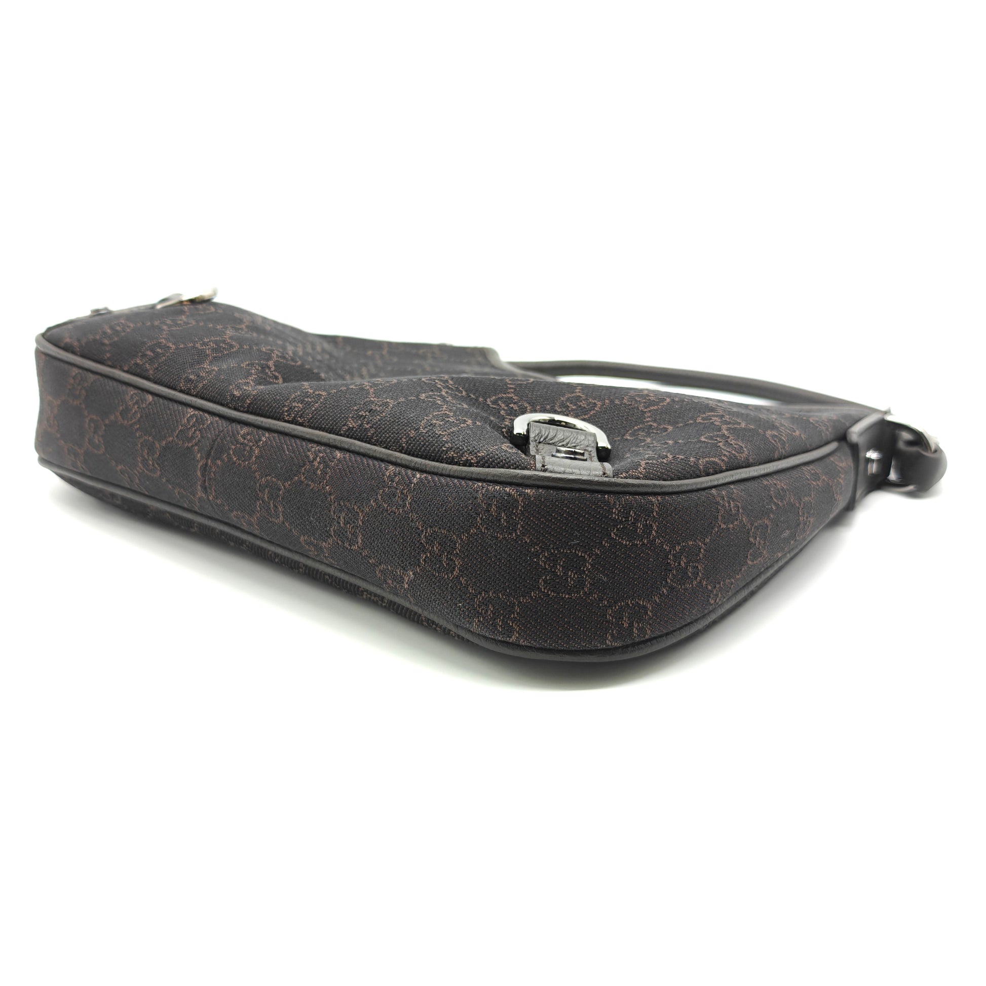 Abbey D-Ring Hobo GG Denim Medium