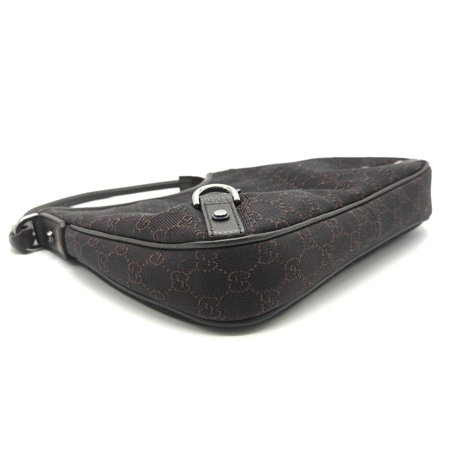 Abbey D-Ring Hobo GG Denim Medium