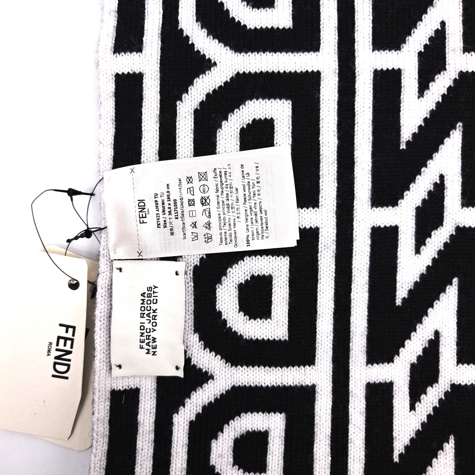 Unisex Cashmere Logo Scarf