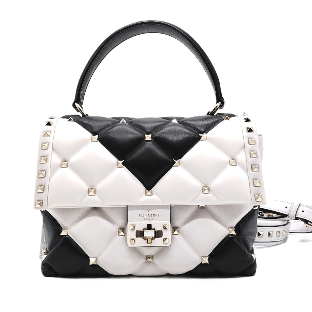 Black and white studded Valentino Bag
