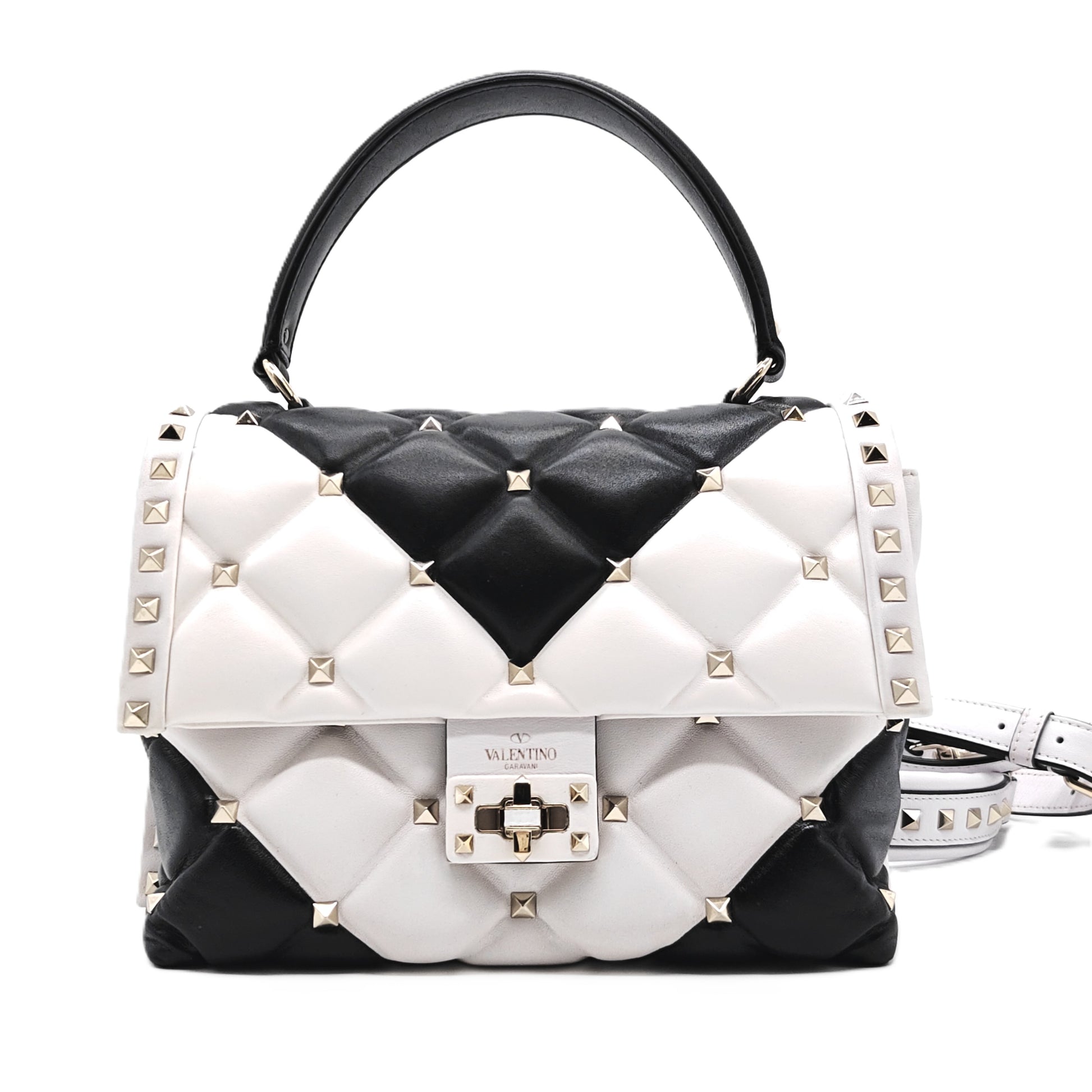 Black and white studded Valentino Bag