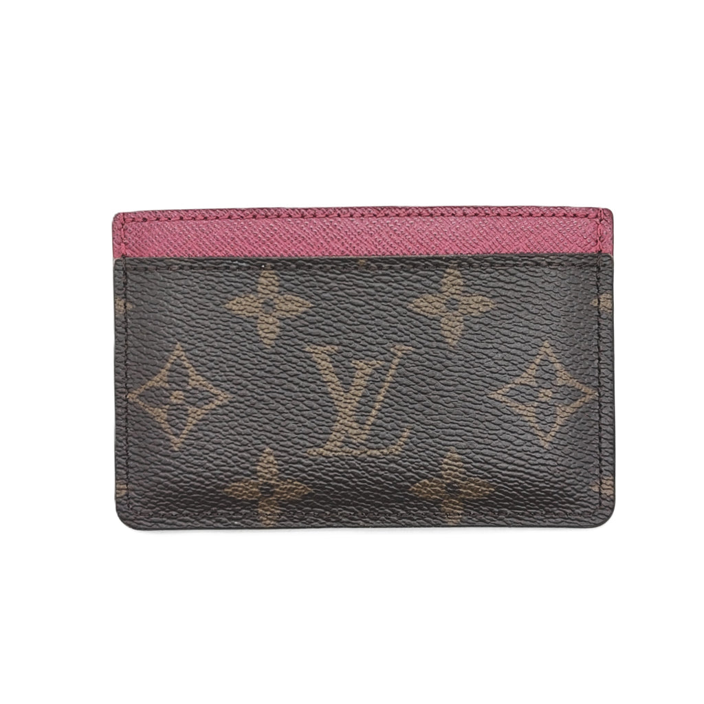 Brown Monogram Card Holder