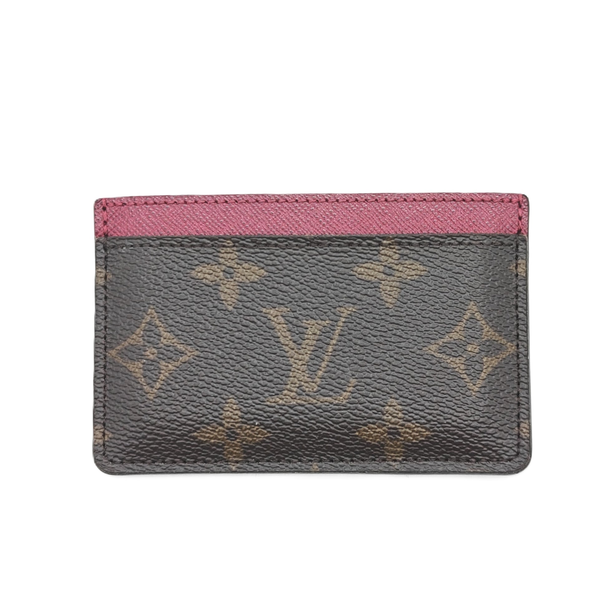 Brown Monogram Card Holder