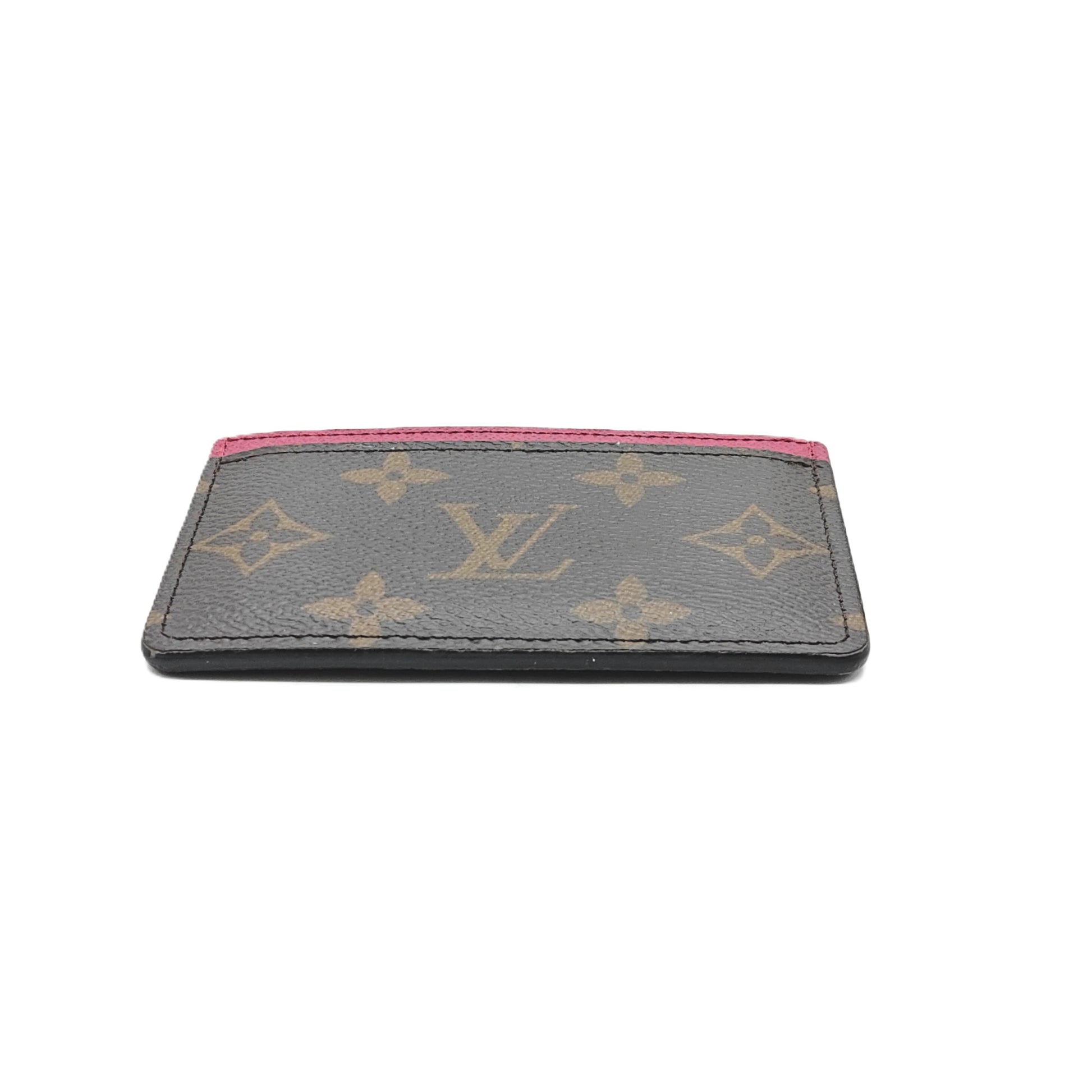 Brown Monogram Card Holder