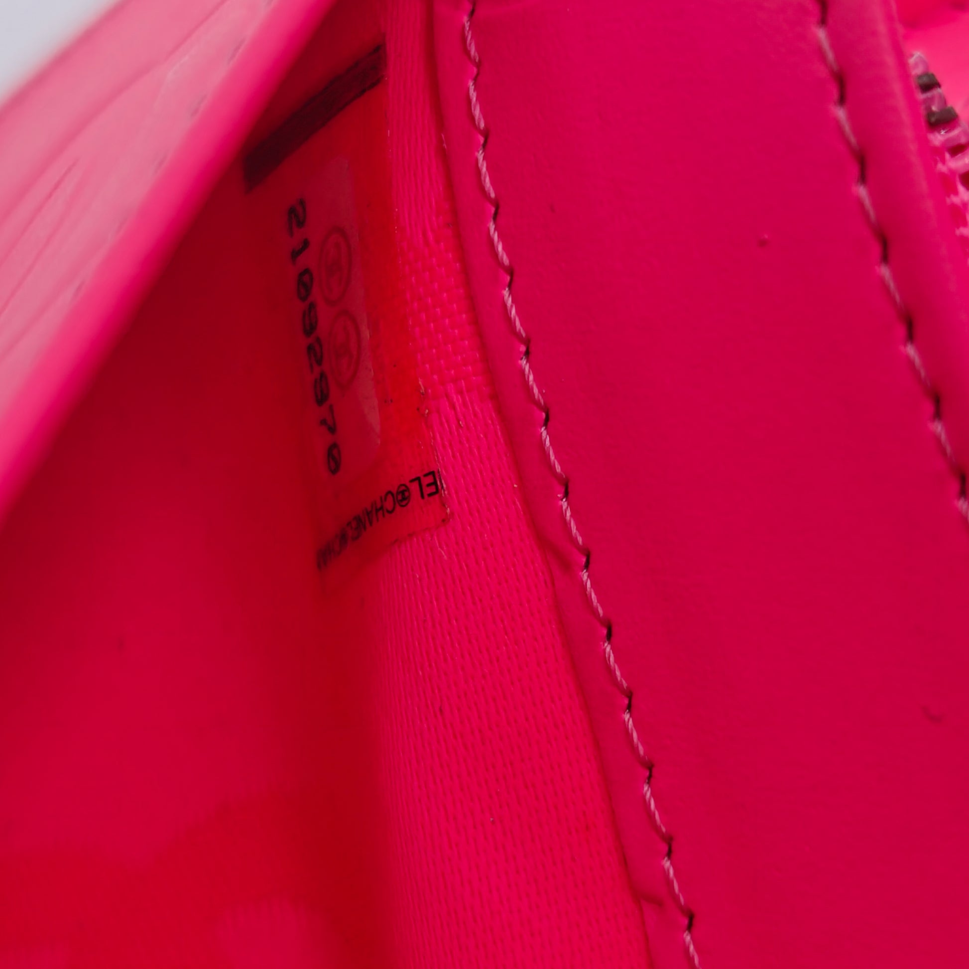 Black Quilted Leather Cambon Long Wallet