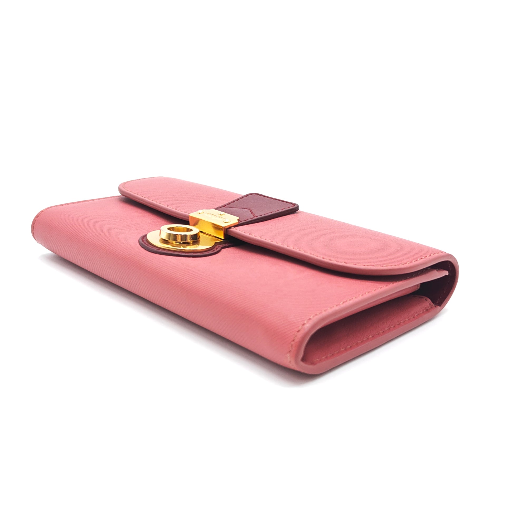 Pink Leather Halton Continental Wallet