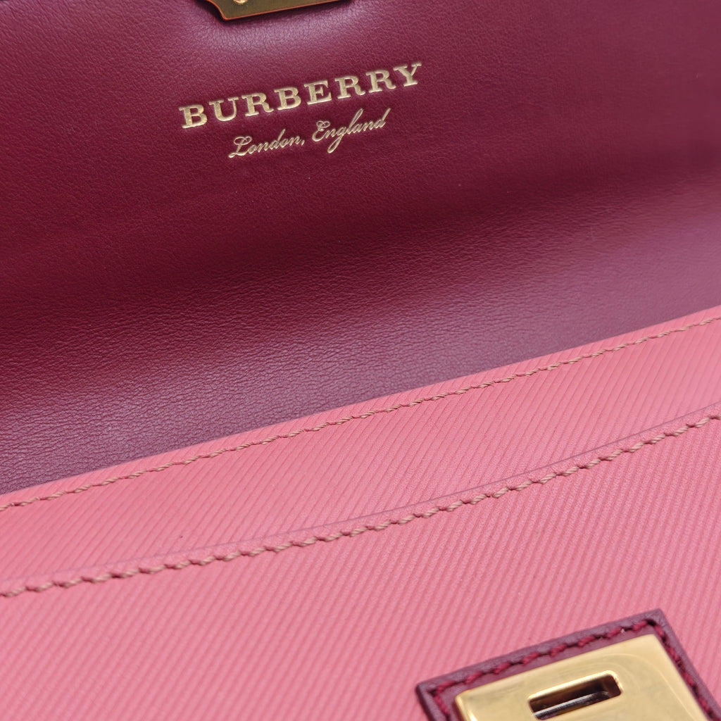 Pink Leather Halton Continental Wallet
